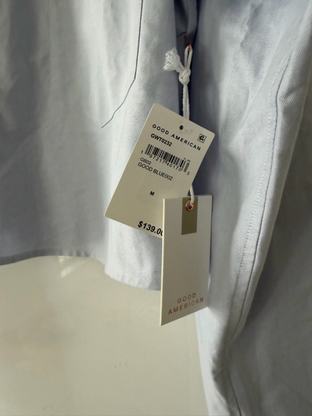 Good American cropped button down - Picture 2 of 9